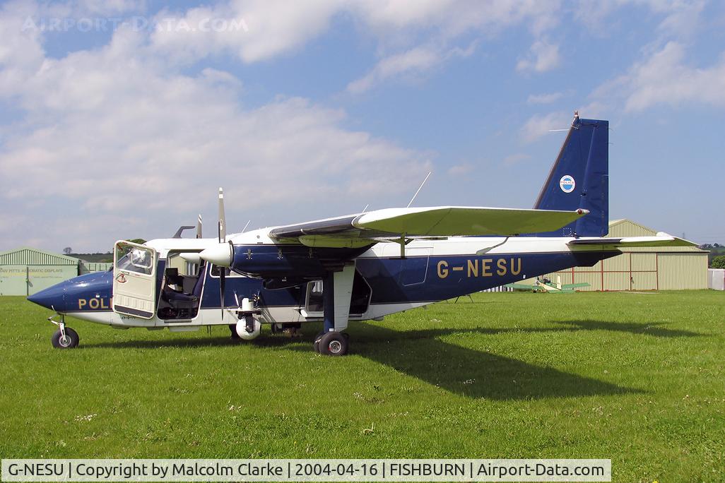 G-NESU, 1991 Pilatus Britten-Norman BN-2B-26 Islander C/N 2260, Pilatus Britten-Norman BN-2B-20 Islander at Fishburn Airfield in 2004.