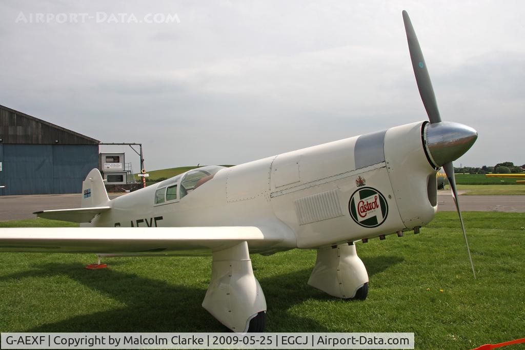 G-AEXF, 1936 Percival E-2H Mew Gull C/N E22, Percival P-6 Mew Gull at Sherburn-in-Elmet Airfield, UK in 2009.