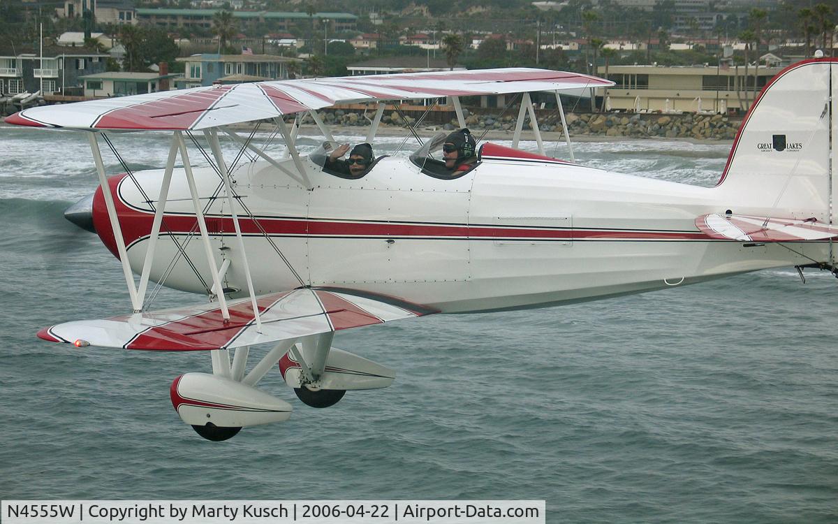 N4555W, 1976 Great Lakes 2T-1A-2 Sport Trainer C/N 0741, San Diego coast