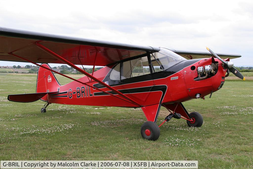G-BRIL, 1941 Piper J-5A Cub Cruiser C/N 5-572, Piper J-5A Cub Cruiser at Fishburn Airfield, UK in 2006.