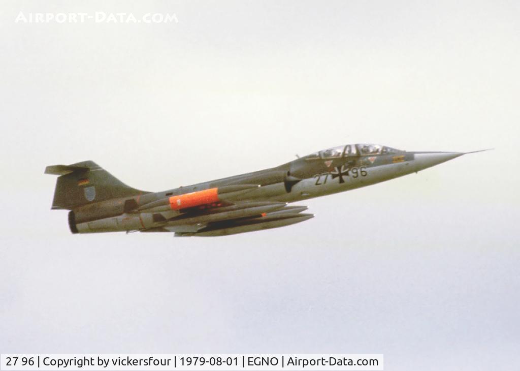 27 96, Lockheed TF-104G Starfighter C/N 583F-5926, West German Air Force TF-104G Starfighter (c/n 5926). Operated by WS-10.