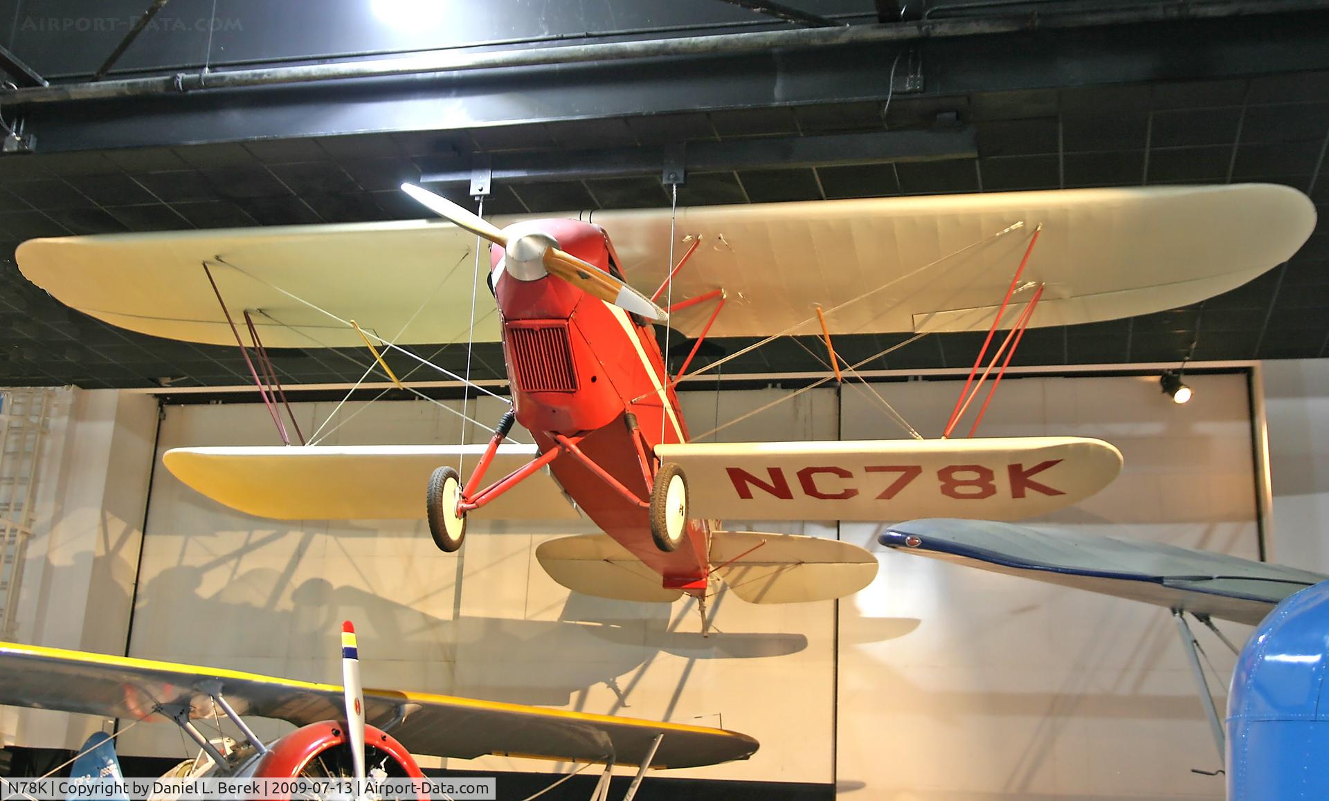 N78K, 1929 Brunner-Winkle Bird A C/N 1067, Golden Age classic on display at the Cradle of Aviation Museum