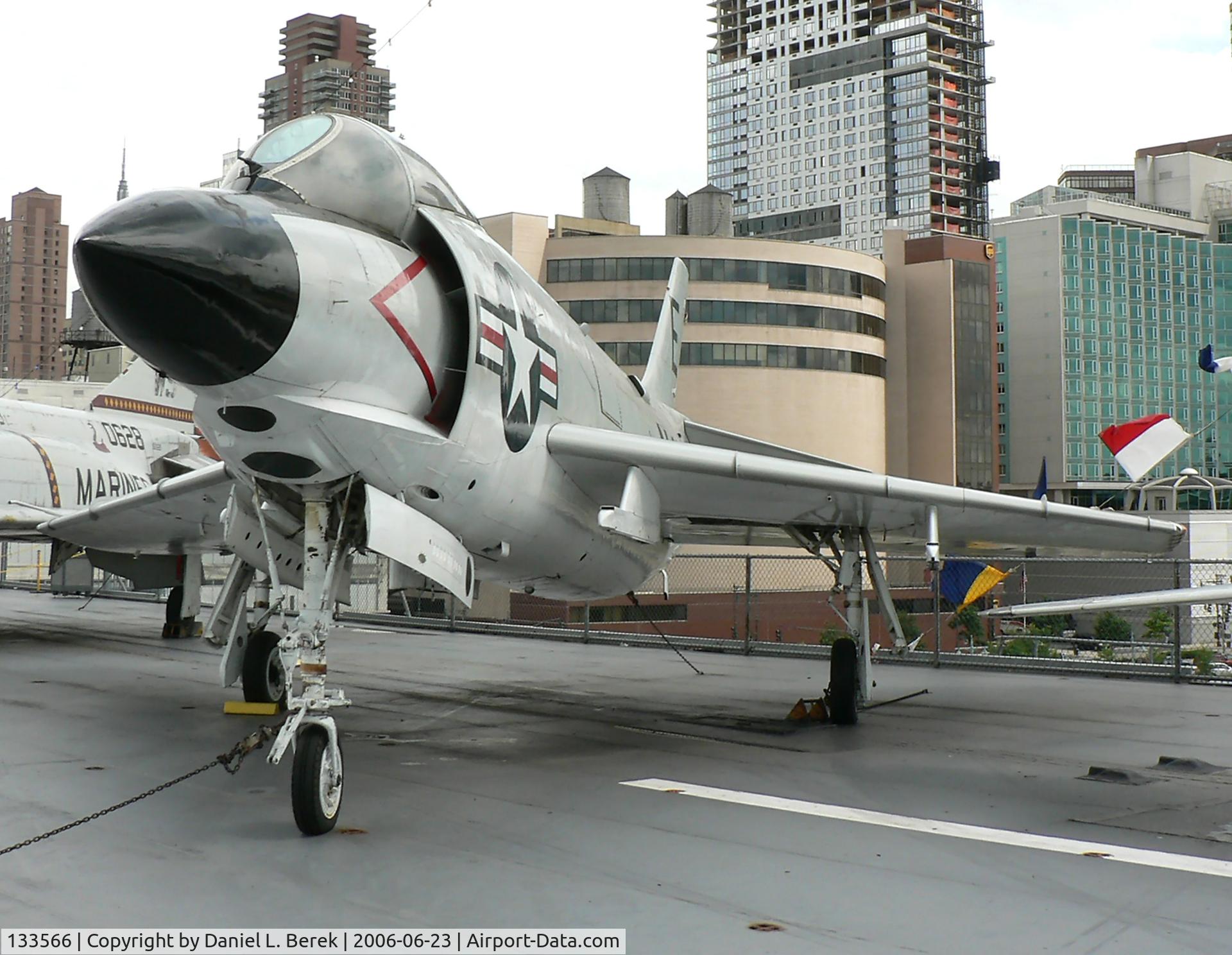133566, McDonnell F3H-2N Demon C/N 78, On loan from the National Museum of Naval Aviation, this Cold War warrior currently resides on the USS Intrepid.