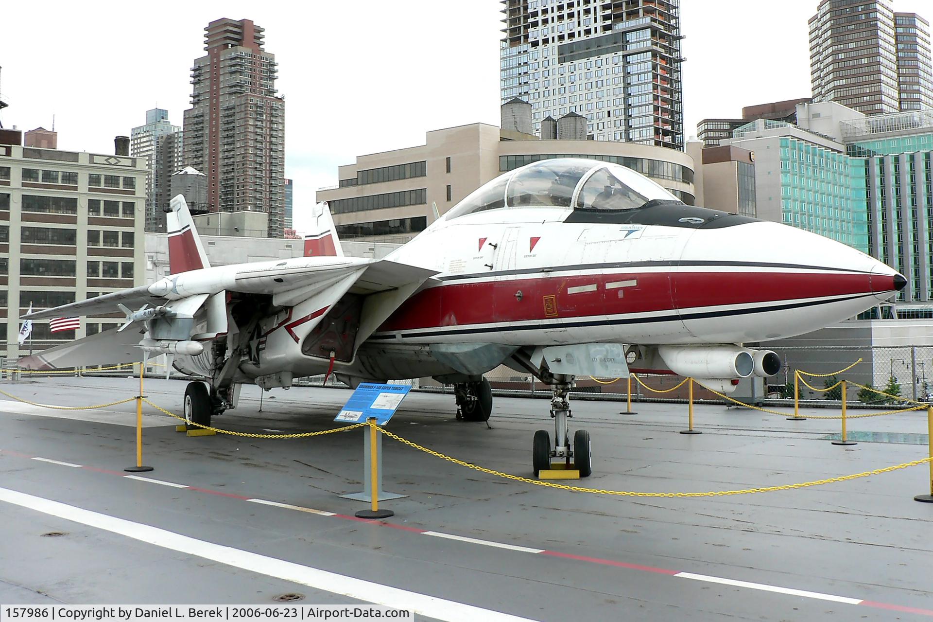 157986, Grumman YF-14A Tomcat C/N 7, On loan from the National Museum of Naval Aviation, this YF-14 Tomcat prototype currently resides on the USS Intrepid.
