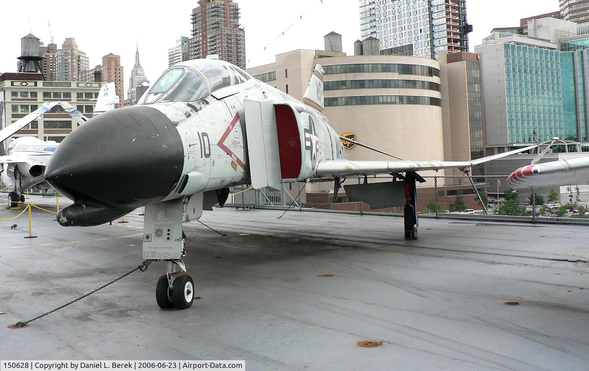 150628, McDonnell F-4N Phantom II C/N 286, This aircraft started out as an F-4B but was converted to an F-4N.  Currently aboard the USS Intrepid, she is on loan from the National Museum of Naval Aviation.