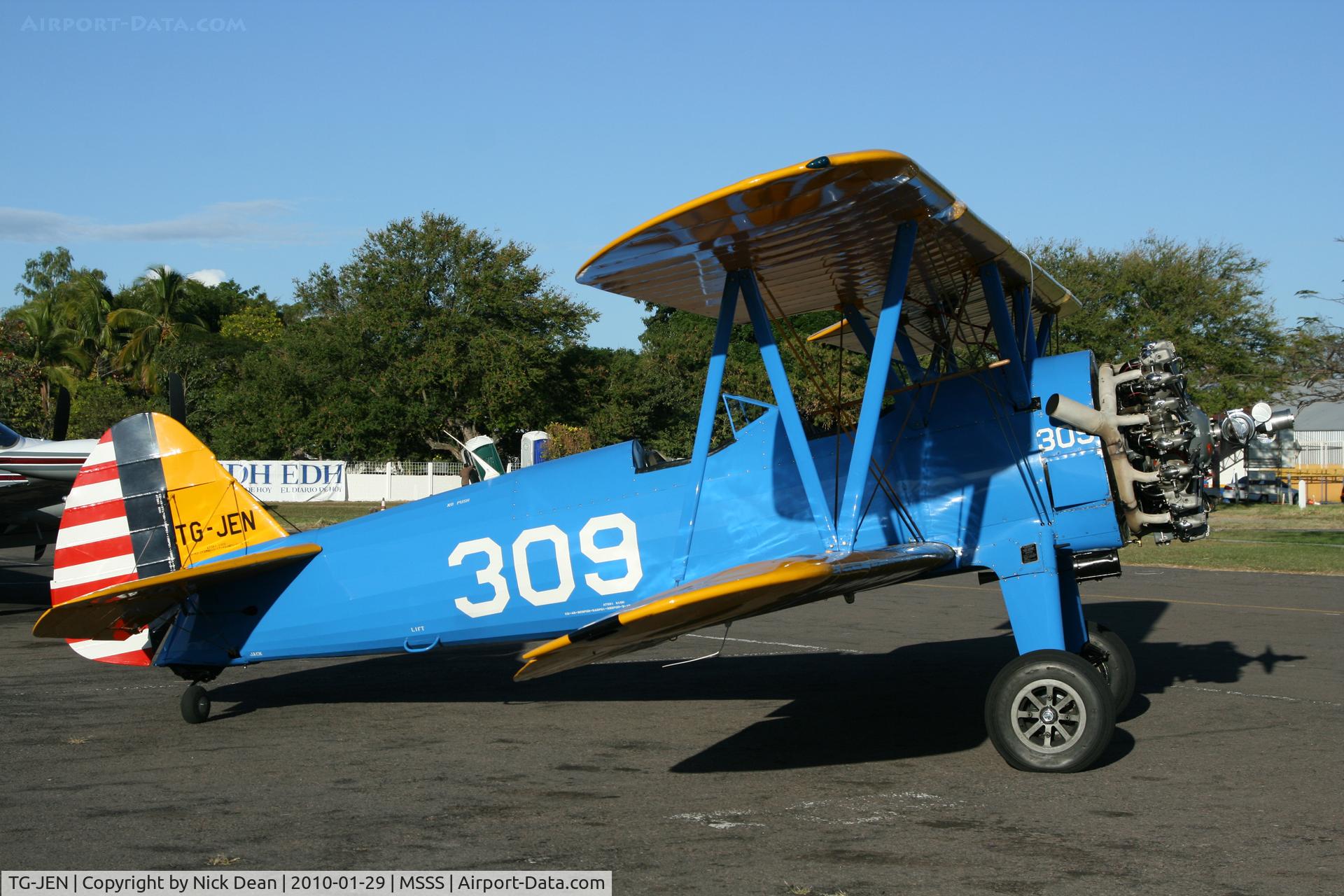 TG-JEN, Boeing PT-17 Kaydet (A75N1) C/N 75-3039, MSSS