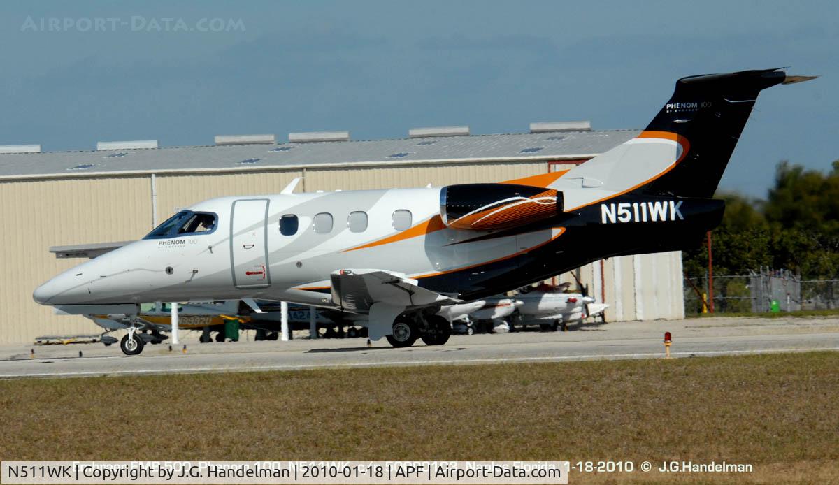 N511WK, 2009 Embraer EMB-500 Phenom 100 C/N 50000103, ready for take off at Naples FL