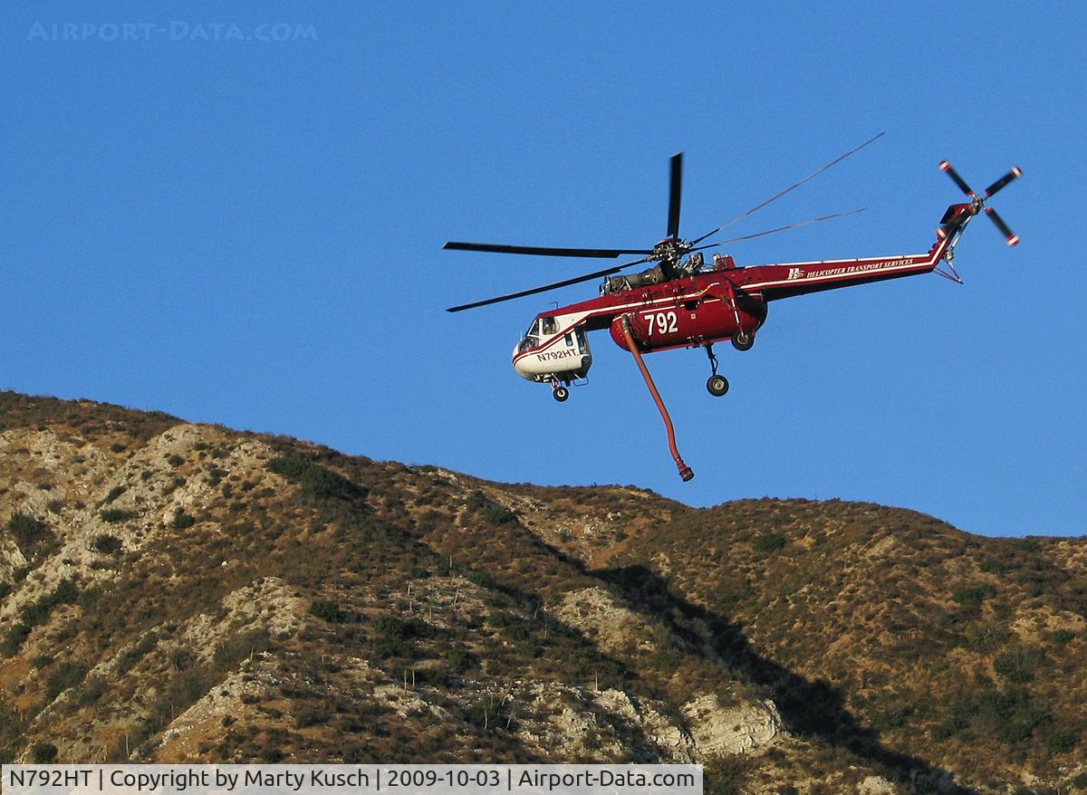 N792HT, 1968 Sikorsky CH-54A Tarhe C/N 64.049, San Bernardino foothills