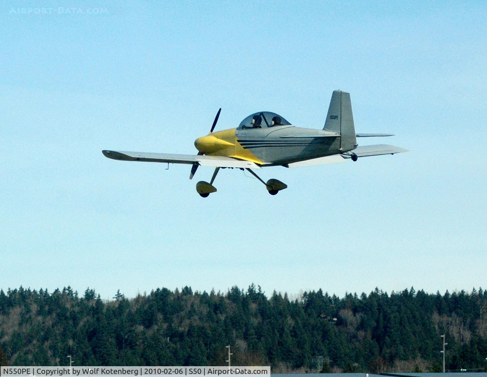 N550PE, Vans RV-4 C/N 550, secons from touch down