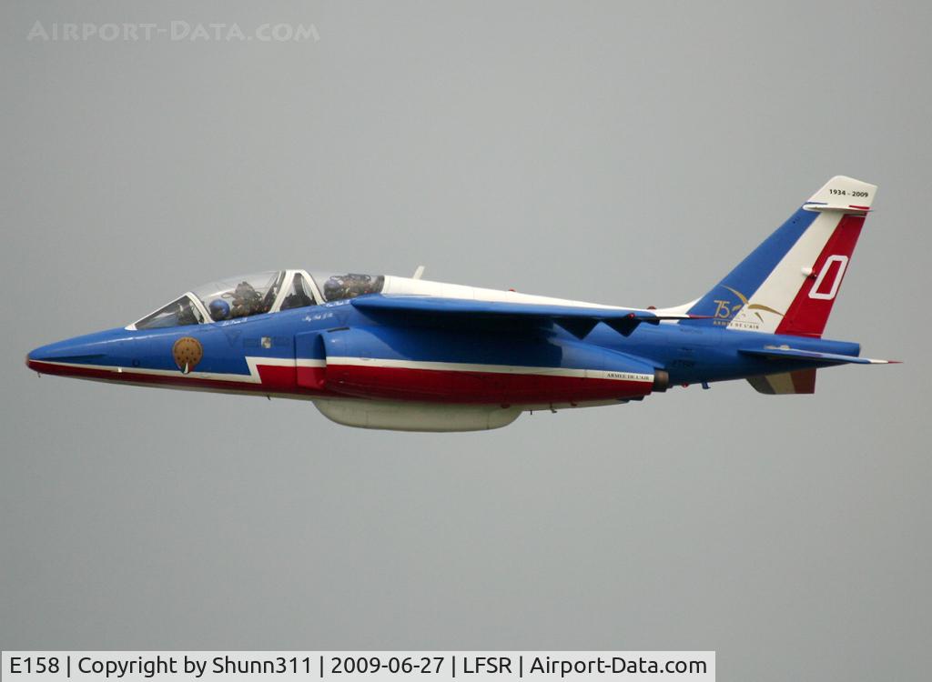 E158, Dassault-Dornier Alpha Jet E C/N E158, During his show during LFSR Airshow 2009