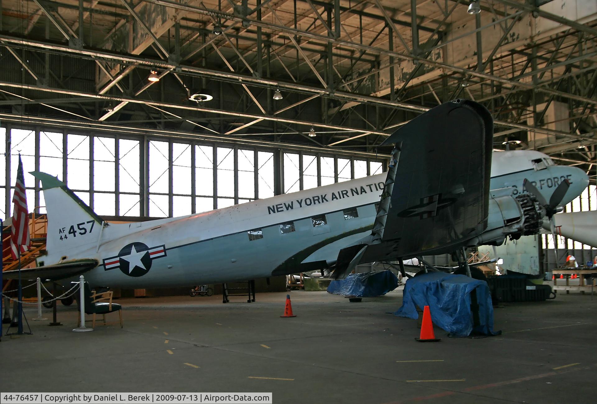 44-76457, 1944 Douglas C-47B Skytrain C/N 16041/32789, This C-47 is currently undergoing restoration at the Historic Aircraft Restoration Project.