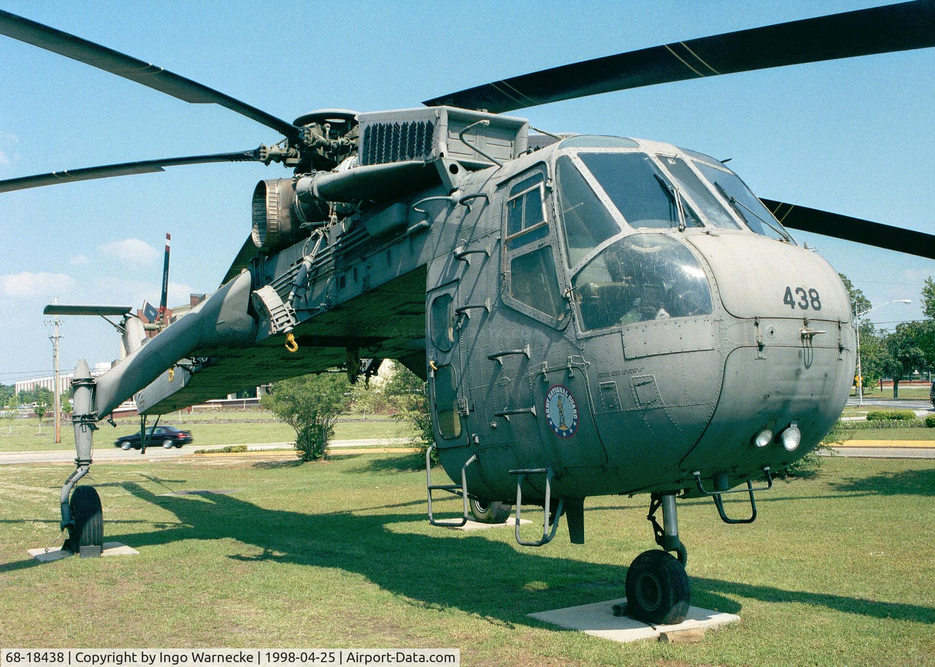 68-18438, 1968 Sikorsky CH-54A Tarhe C/N 64.040, Sikorsky CH-54A Tarhe of the US Army Aviation at the Army Aviation Museum, Ft Rucker AL