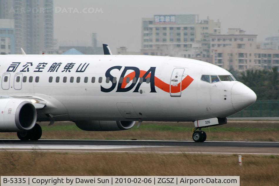 B-5335, 2007 Boeing 737-8FH C/N 35097, shandongair