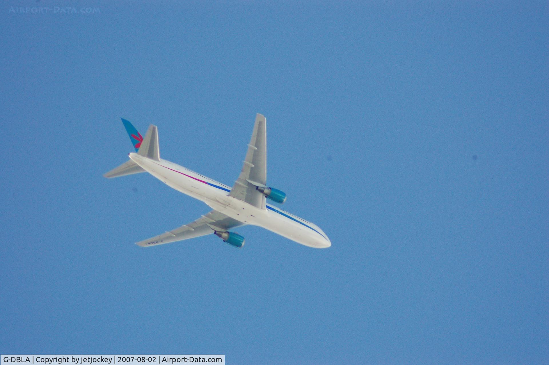 G-DBLA, 1992 Boeing 767-35E/ER C/N 26063, Heading towards Manchester