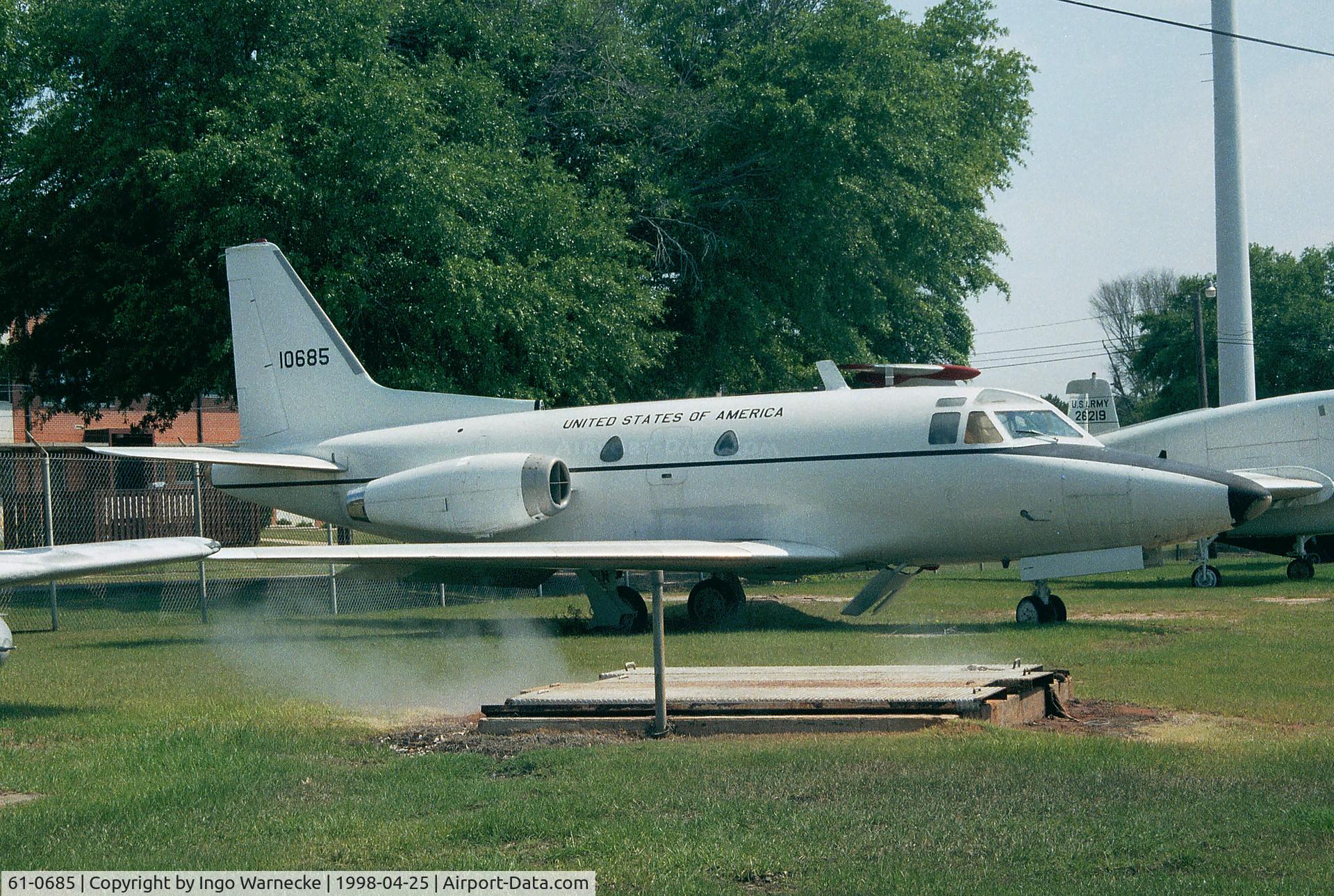 61-0685, 1961 North American CT-39A Sabreliner C/N 265-88, North American CT-39A-1-NA Sabreliner at the Army Aviation Museum, Ft Rucker AL