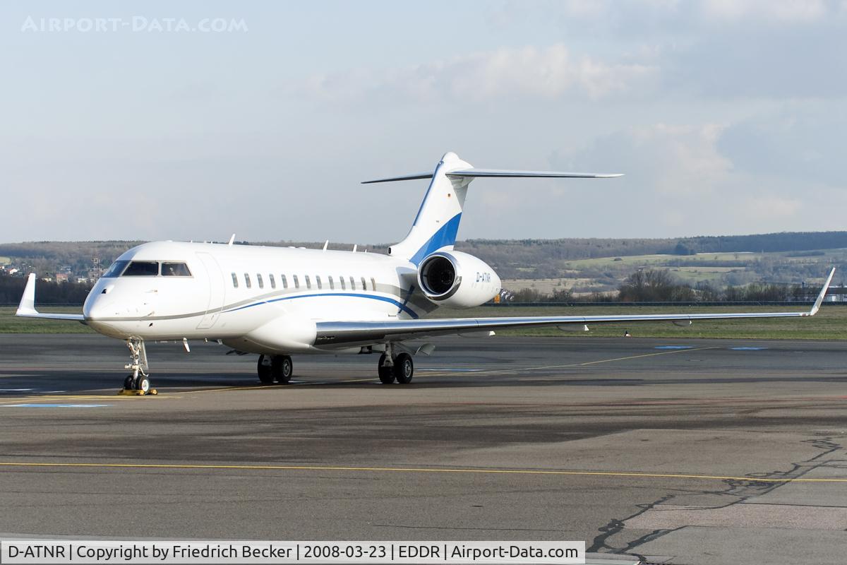 D-ATNR, 2004 Bombardier BD-700-1A10 Global Express XRS C/N 9159, parked at Saarbrücken