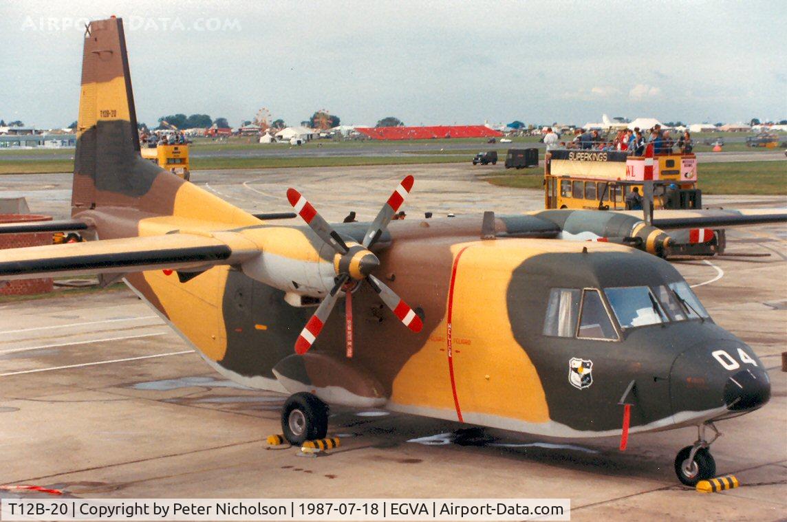 T12B-20, 1975 CASA C-212-100 Aviocar C/N A1-14-24, CASA Aviocar support aircraft from Ala 35 Spanish Air Force on display at the 1987 Intnl Air Tattoo at RAF Fairford.