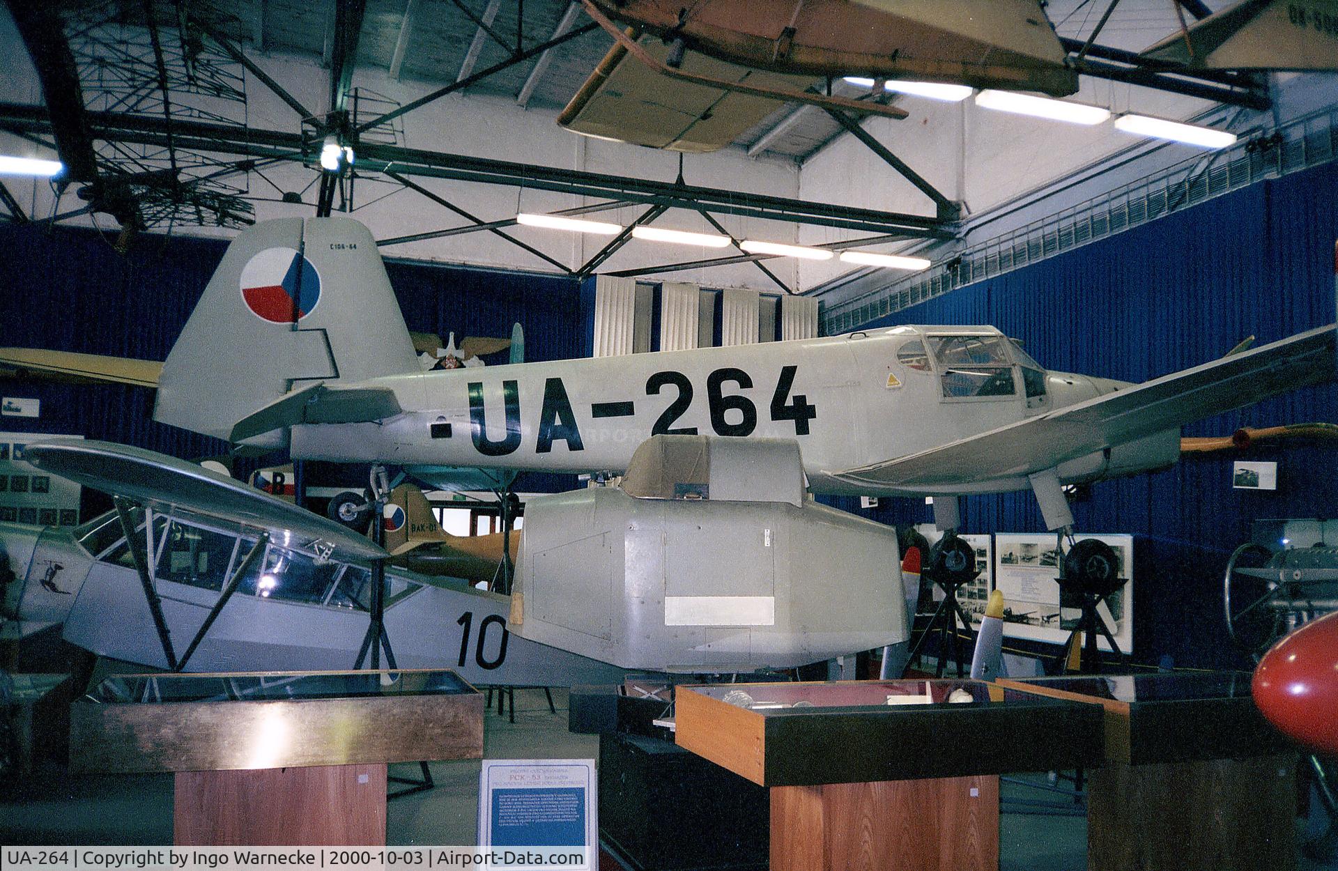 UA-264, Bucker (Zlin) Z-381 (C-106) Bestmann C/N 64, Zlin Z-381 (C-106) (postwar copy of the Bücker Bü 181 Bestmann) of the Czechoslovak Air Force at the Letecke Muzeum, Prague-Kbely