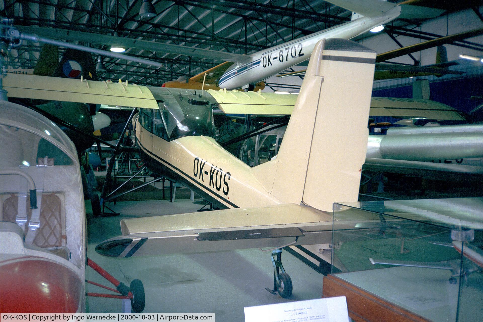 OK-KOS, 1953 Aero L-60 Brigadyr C/N 001, Aero L-60 Brigadyr at the Letecke Muzeum, Prague-Kbely