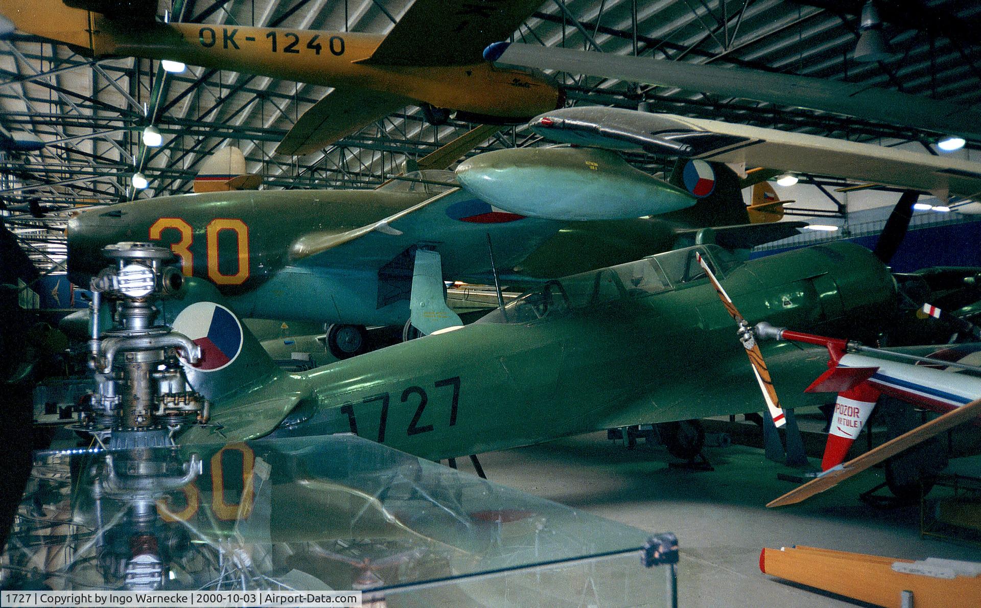 1727, Yakovlev Yak-11 C/N 171727, at the Letecke Muzeum, Prague-Kbely