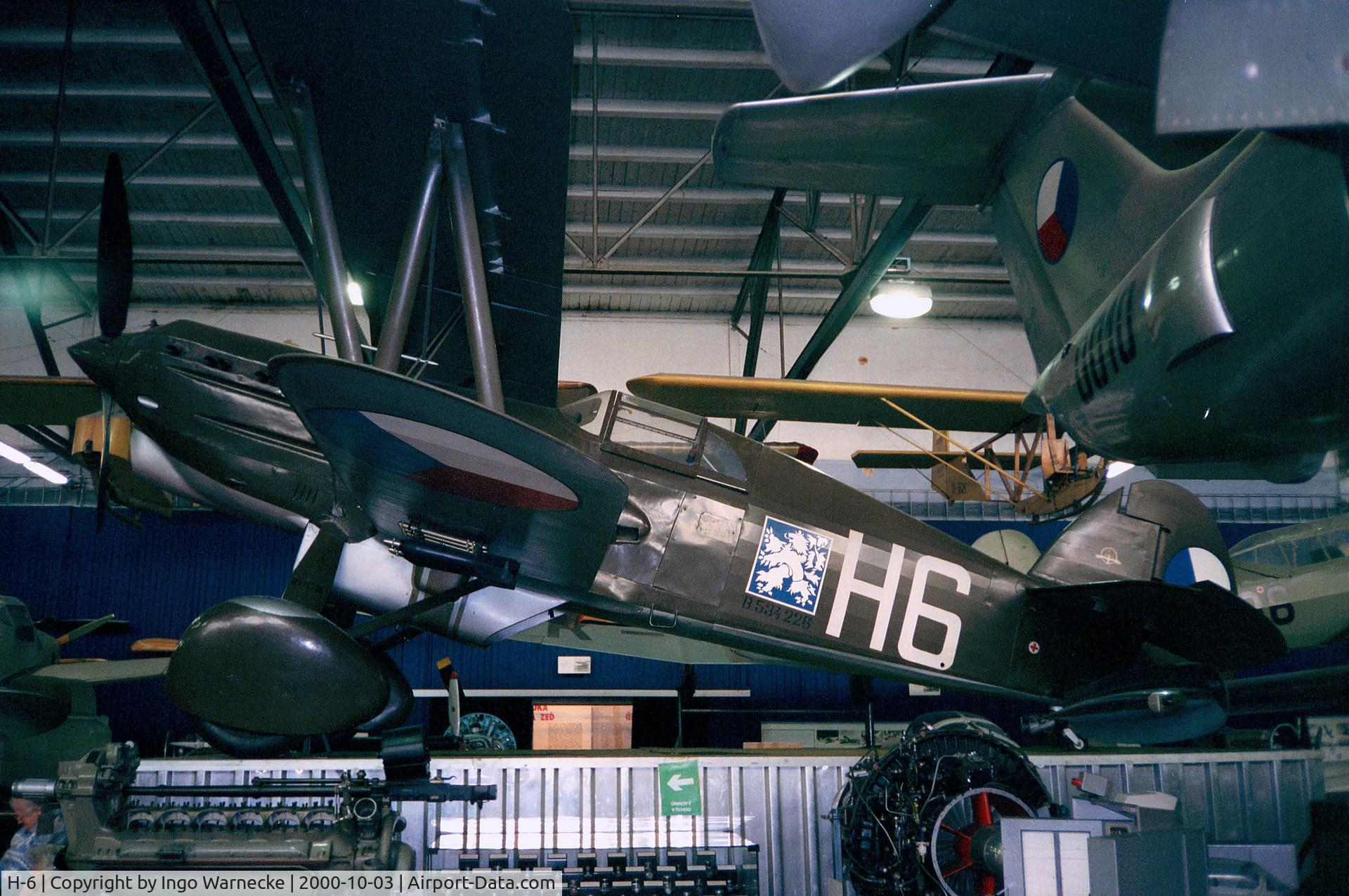 H-6, 1933 Avia B-534 C/N 226, Avia B-534 of the Czechoslovak Air Force at the Letecke Muzeum, Prague-Kbely