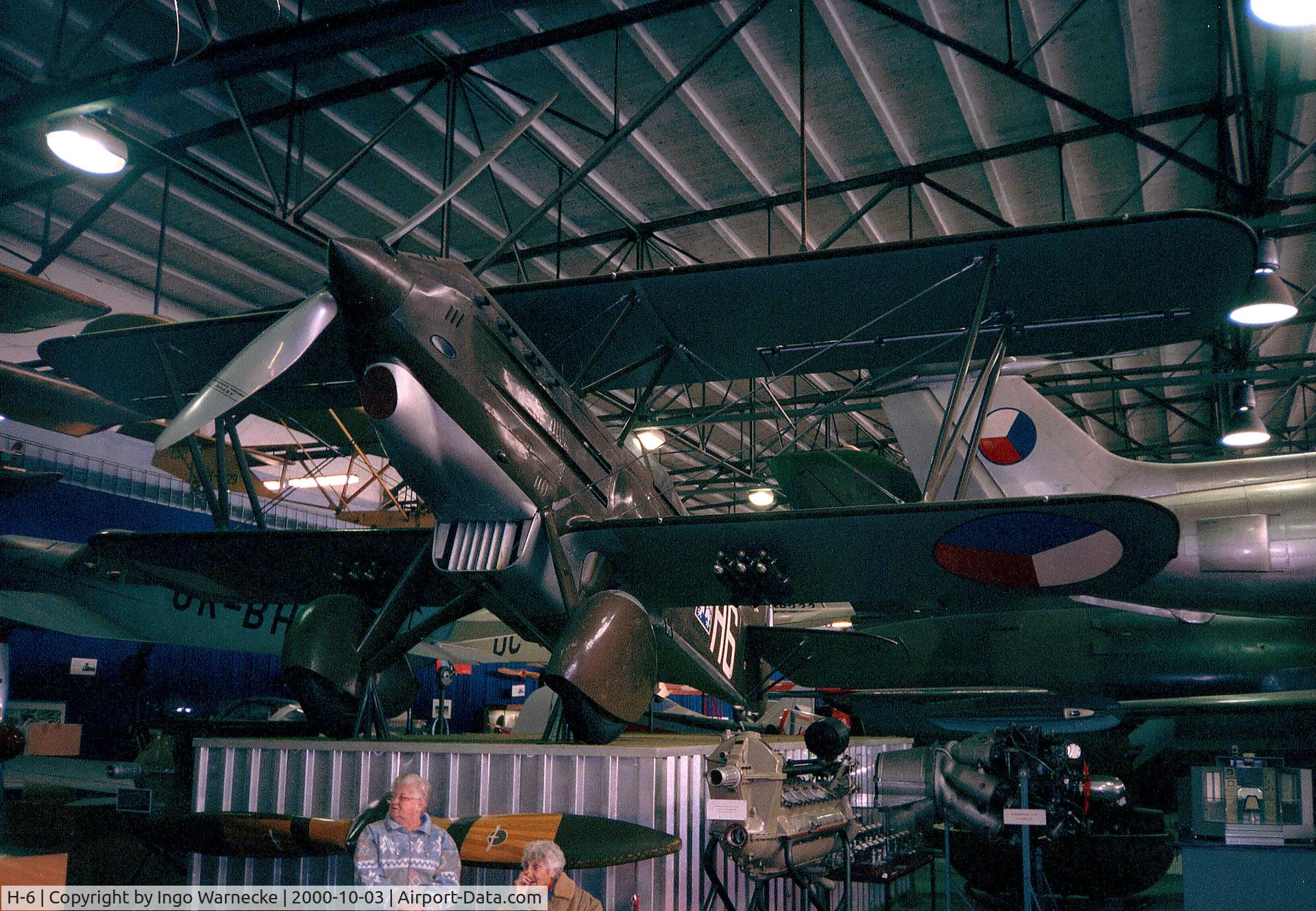 H-6, 1933 Avia B-534 C/N 226, Avia B-534 of the Czechoslovak Air Force at the Letecke Muzeum, Prague-Kbely