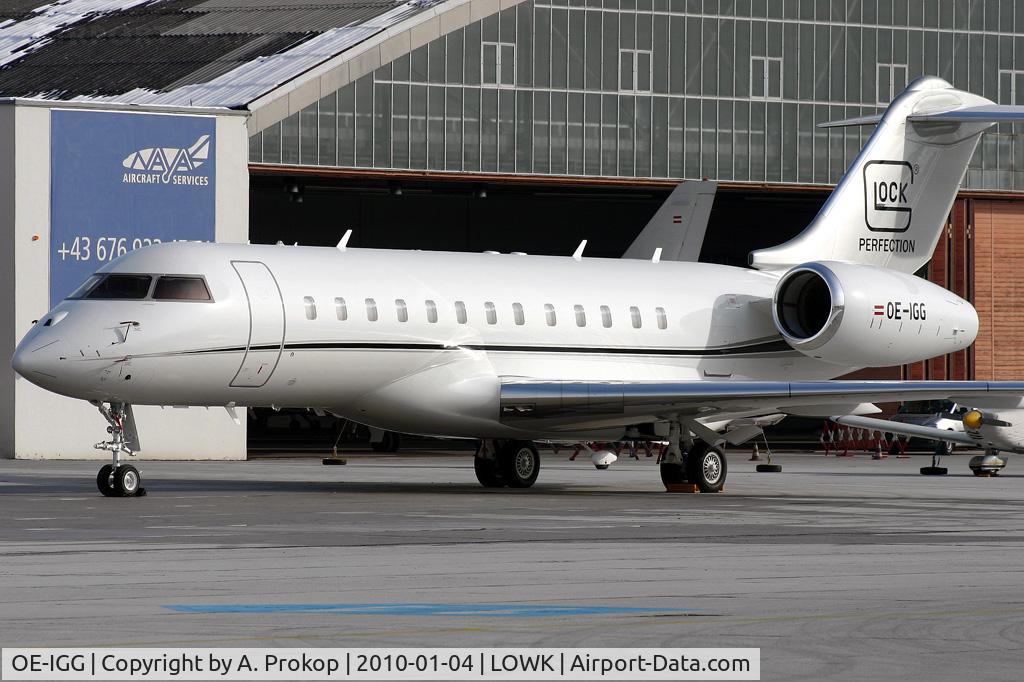 OE-IGG, 2007 Bombardier BD-700-1A10 Global Express XRS C/N 9251, Has just been delivered a few days ago; new in the austrian registry