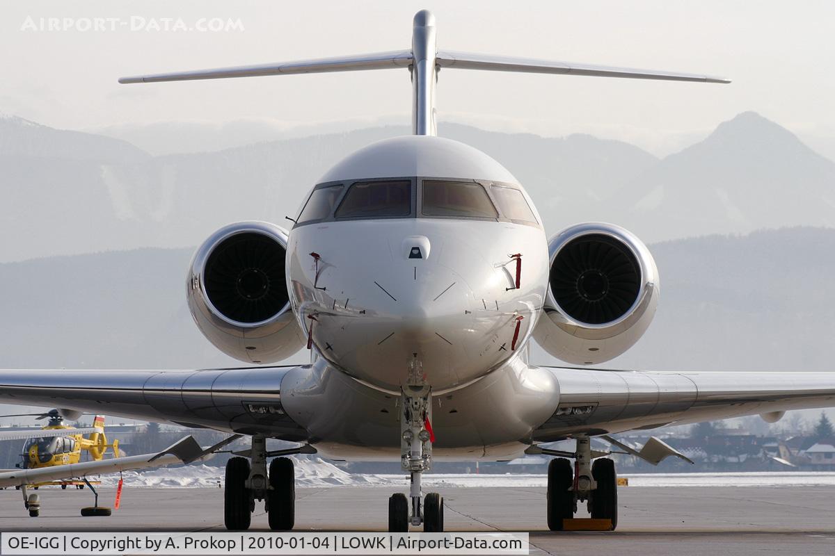OE-IGG, 2007 Bombardier BD-700-1A10 Global Express XRS C/N 9251, Has just been delivered a few days ago; new in the austrian registry
