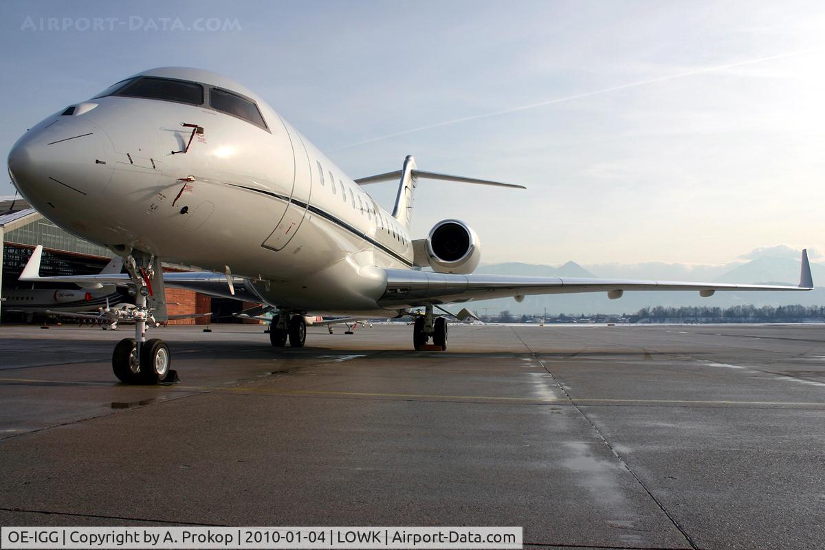 OE-IGG, 2007 Bombardier BD-700-1A10 Global Express XRS C/N 9251, Has just been delivered a few days ago; new in the austrian registry