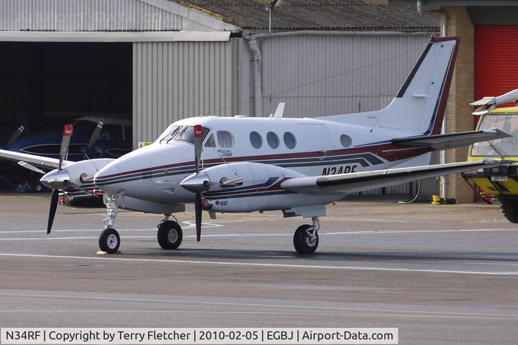N34RF, 1994 Beech C90B King Air C/N LJ-1371, Beech 90A visitor to Staverton