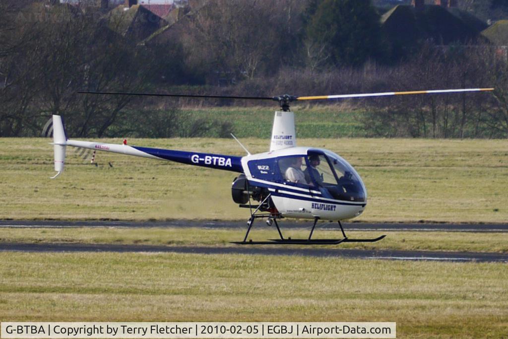 G-BTBA, 1991 Robinson R22 Beta C/N 1717, Robinson R22 at Staverton