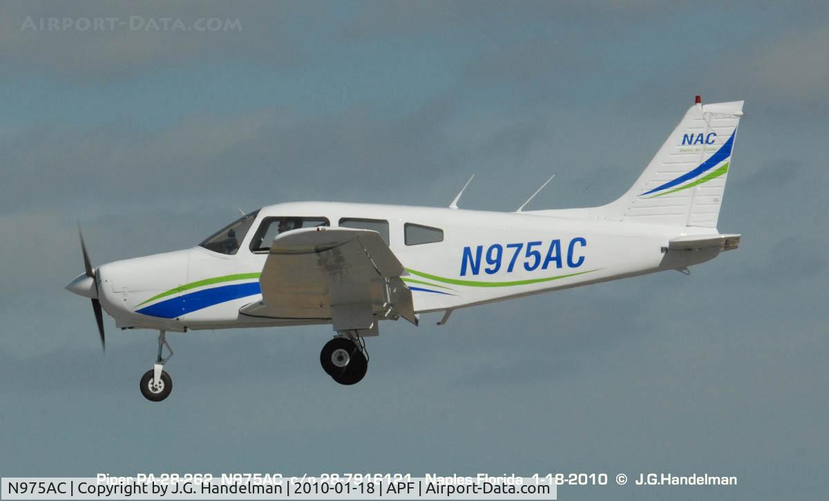 N975AC, 1978 Piper PA-28-161 C/N 28-7916121, on final at Naples FL