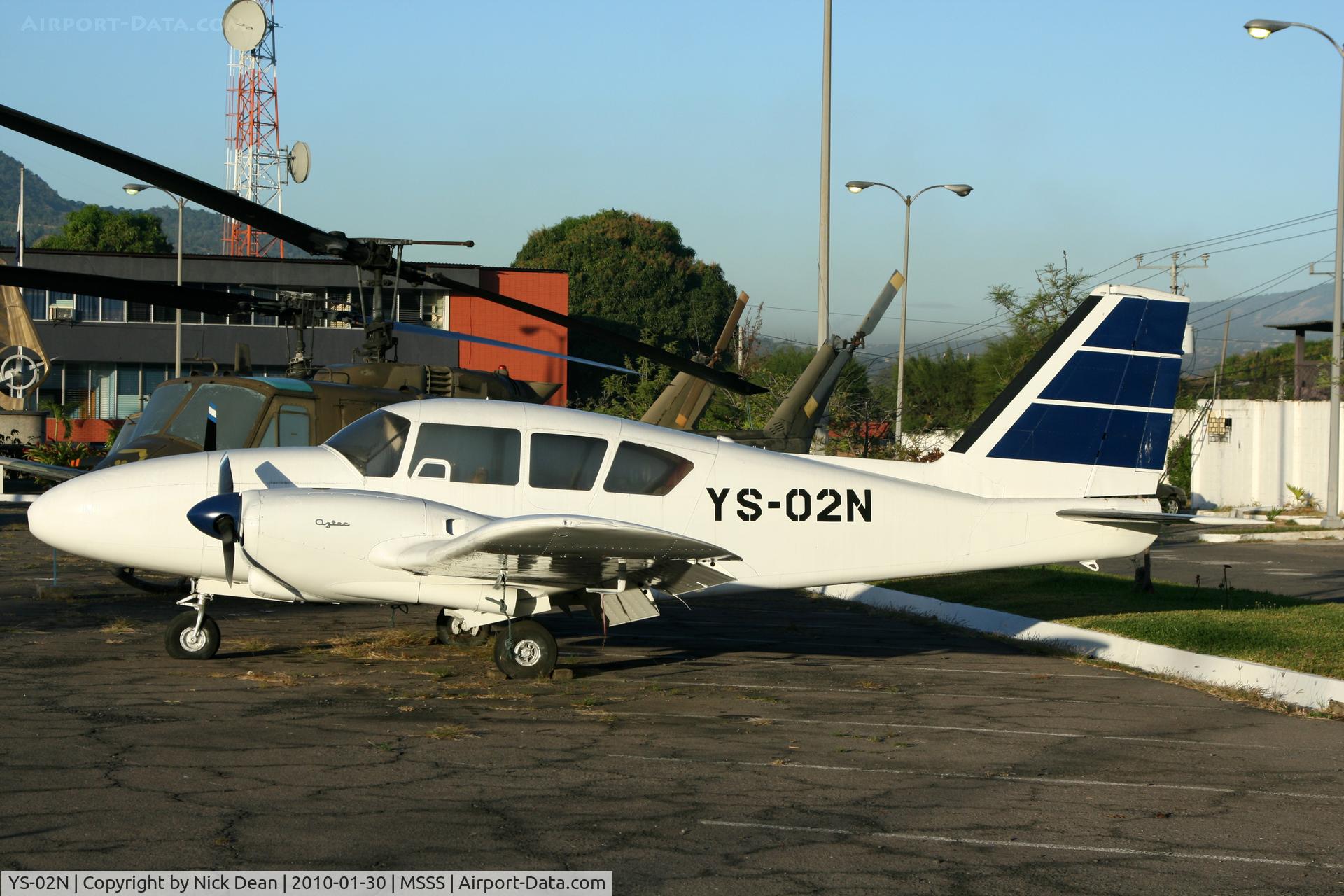 YS-02N, Piper PA-23-250 C/N Not found YS-02N, MSSS Displayed in the parking lot of Museo Nacional De Aviacion Ilopango AFB