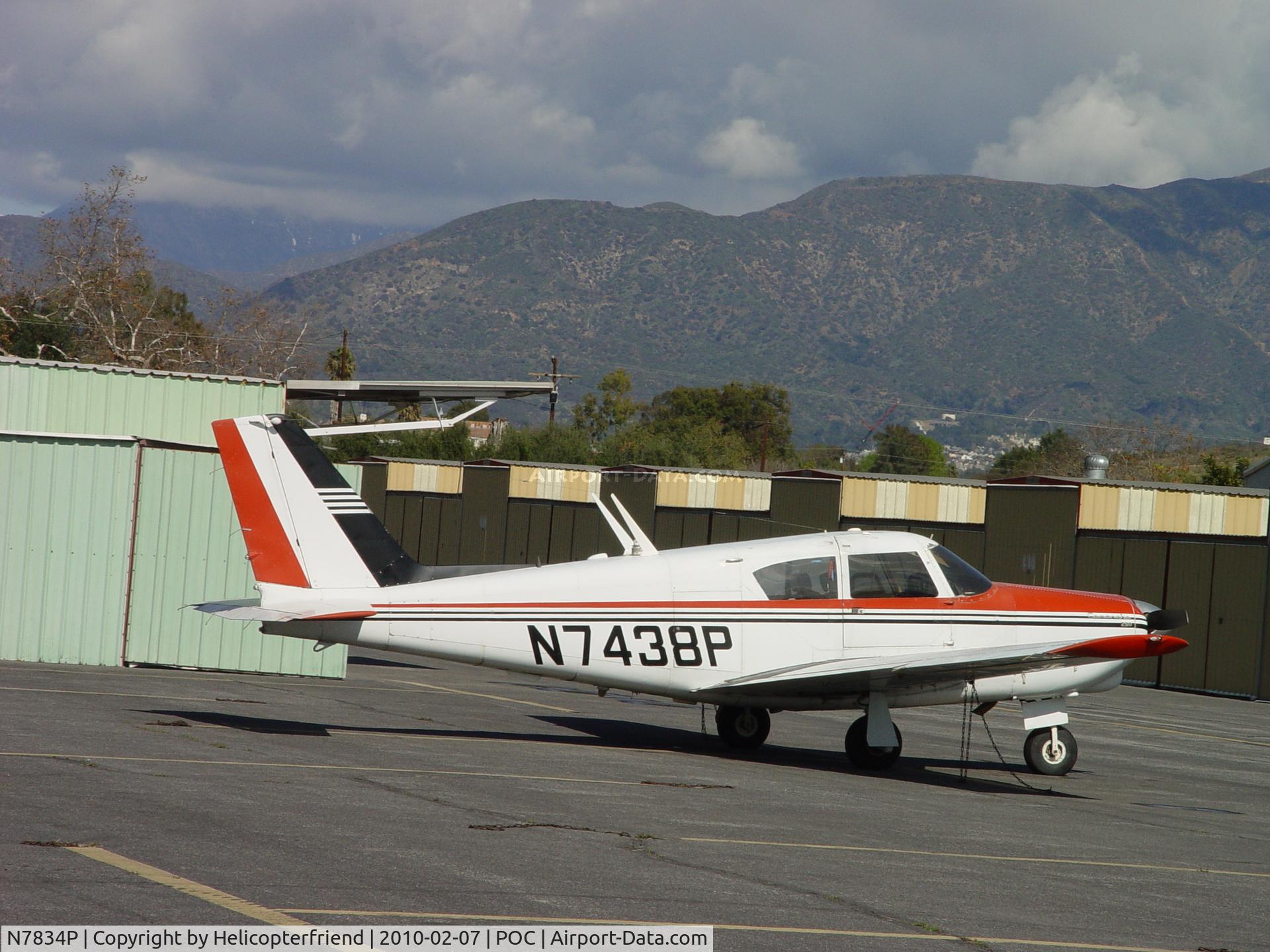 N7834P, 1962 Piper PA-24-250 Comanche C/N 24-3054, Parked by temp hangars northwest side