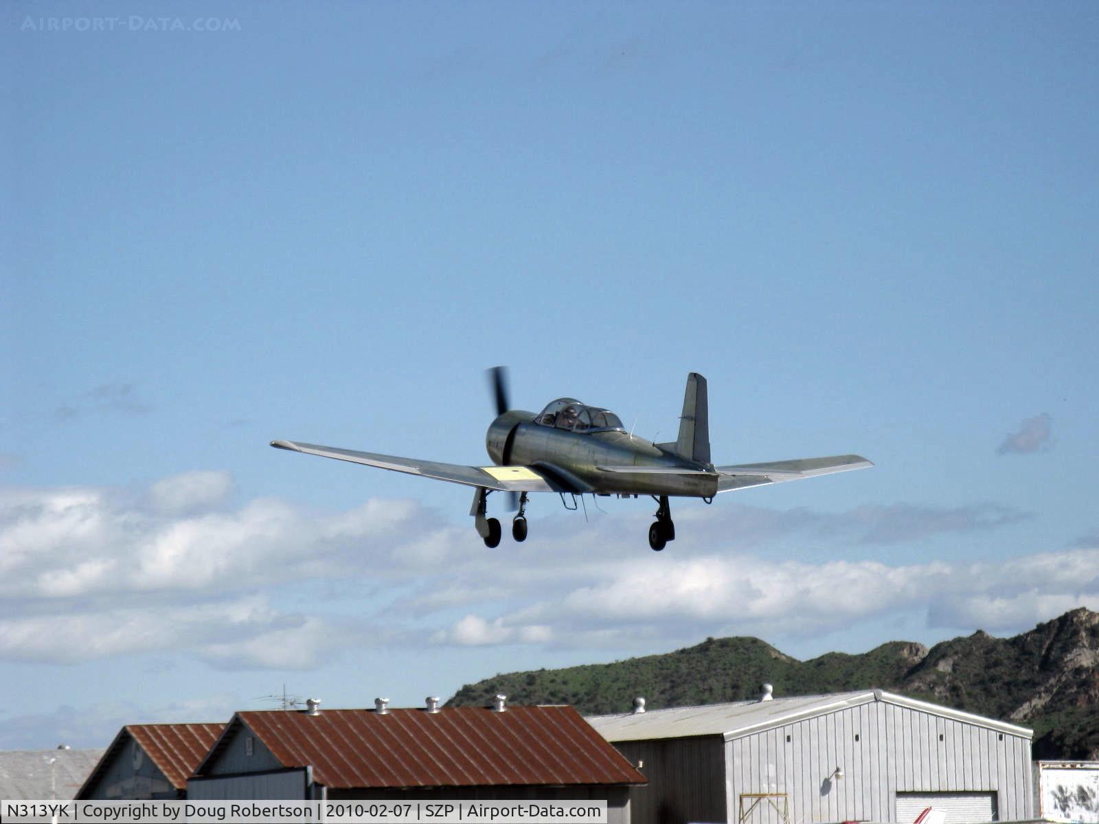 N313YK, 1964 Nanchang CJ-6A C/N 1032013, 1964 Nanchang China CJ-6A, Vedeneev (Ivchenko) M-14P 360 Hp radial upgrade, takeoff climb Rwy 04