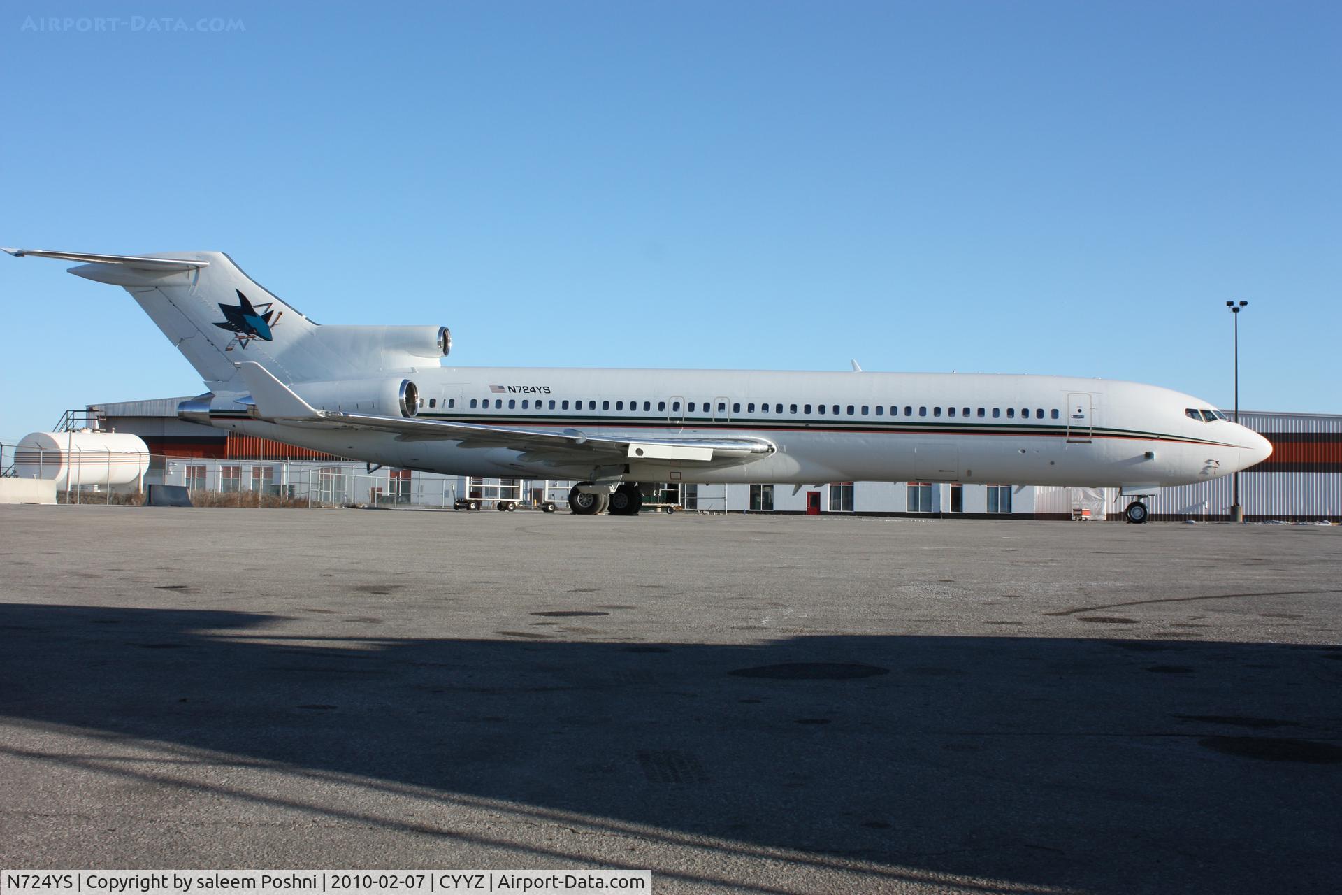 N724YS, 1978 Boeing 727-281 (Adv) C/N 21474, San Jose Sharks (NHL Team)