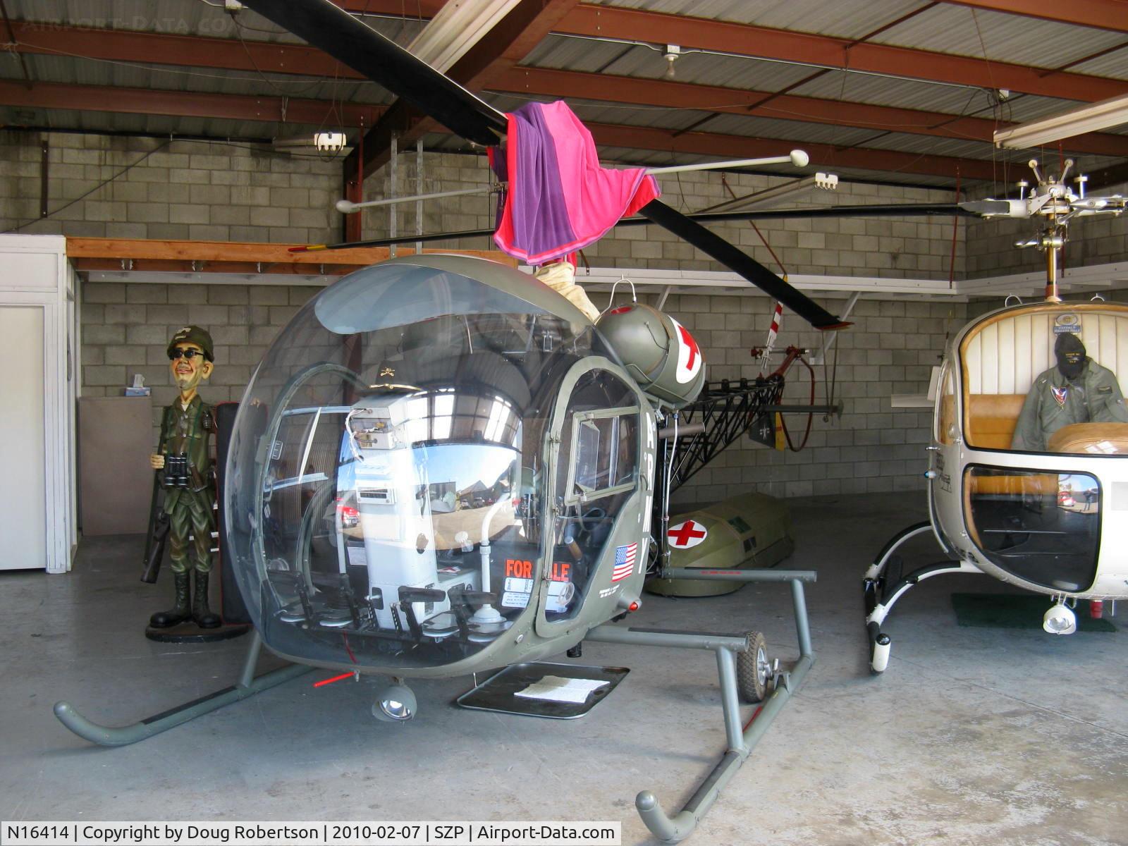 N16414, 1967 Bell 47G C/N 1013, 1967 Bell 47G-2, Lycoming VO-435 200 Hp 6 cylinder vertical mount