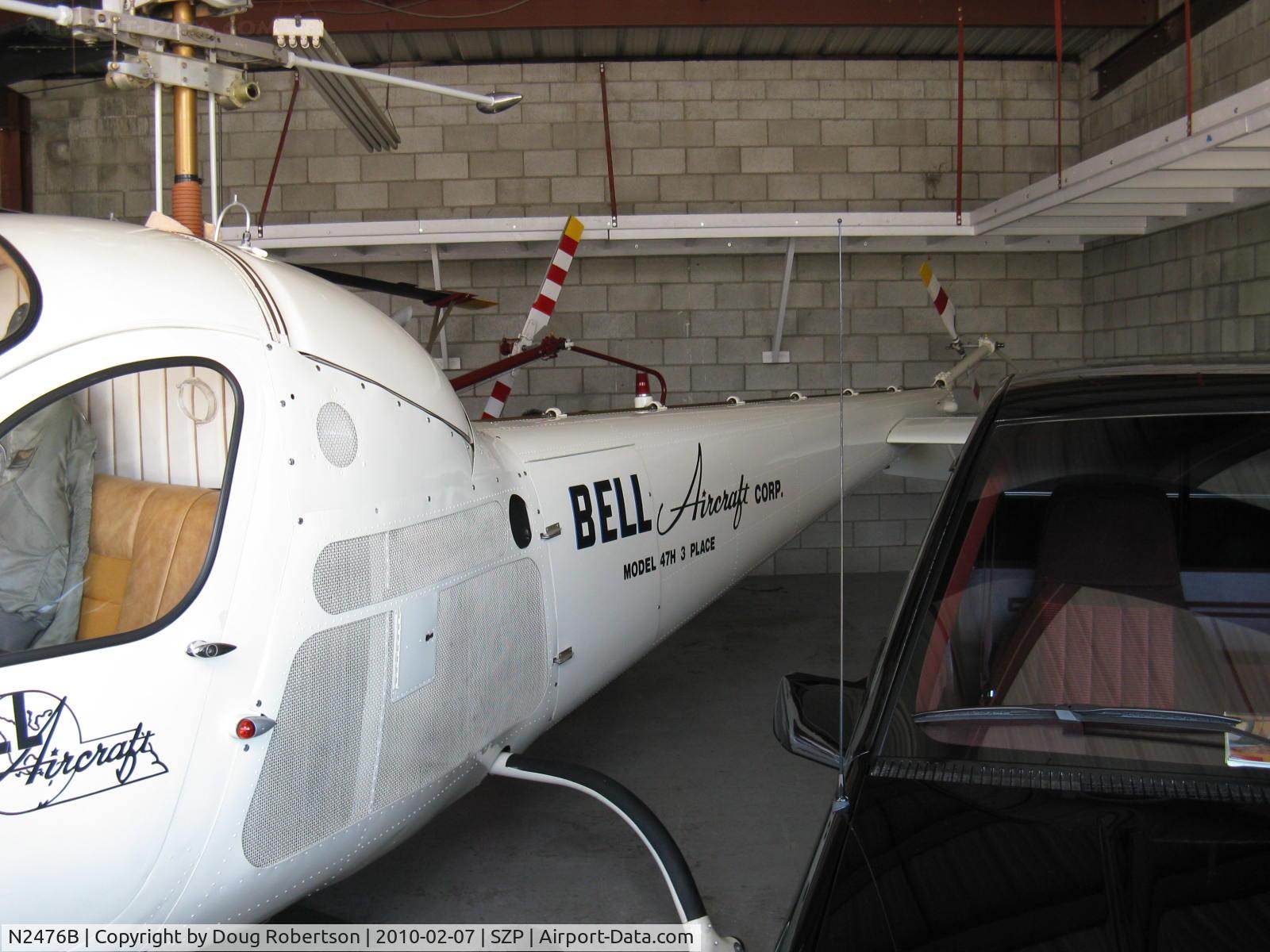 N2476B, 1956 Bell 47H-1 C/N 1365, 1956 Bell 47H-1, Franklin 6V4-200C32 200 shp