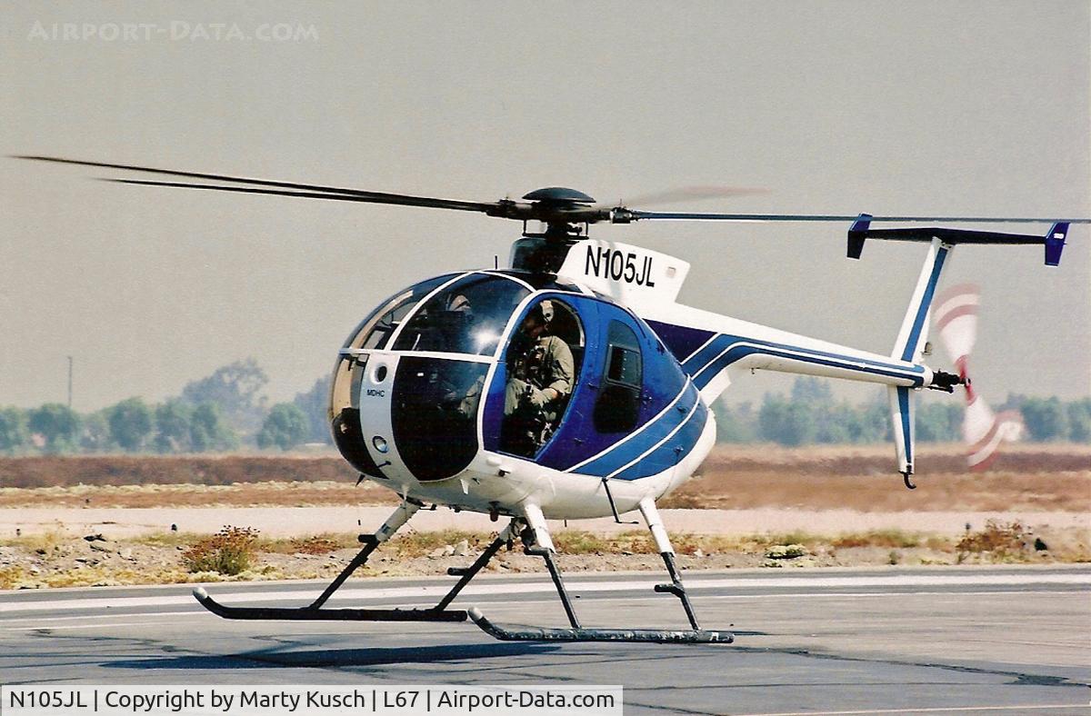N105JL, 1980 Hughes 369D C/N 900807D, Touchdown Auto