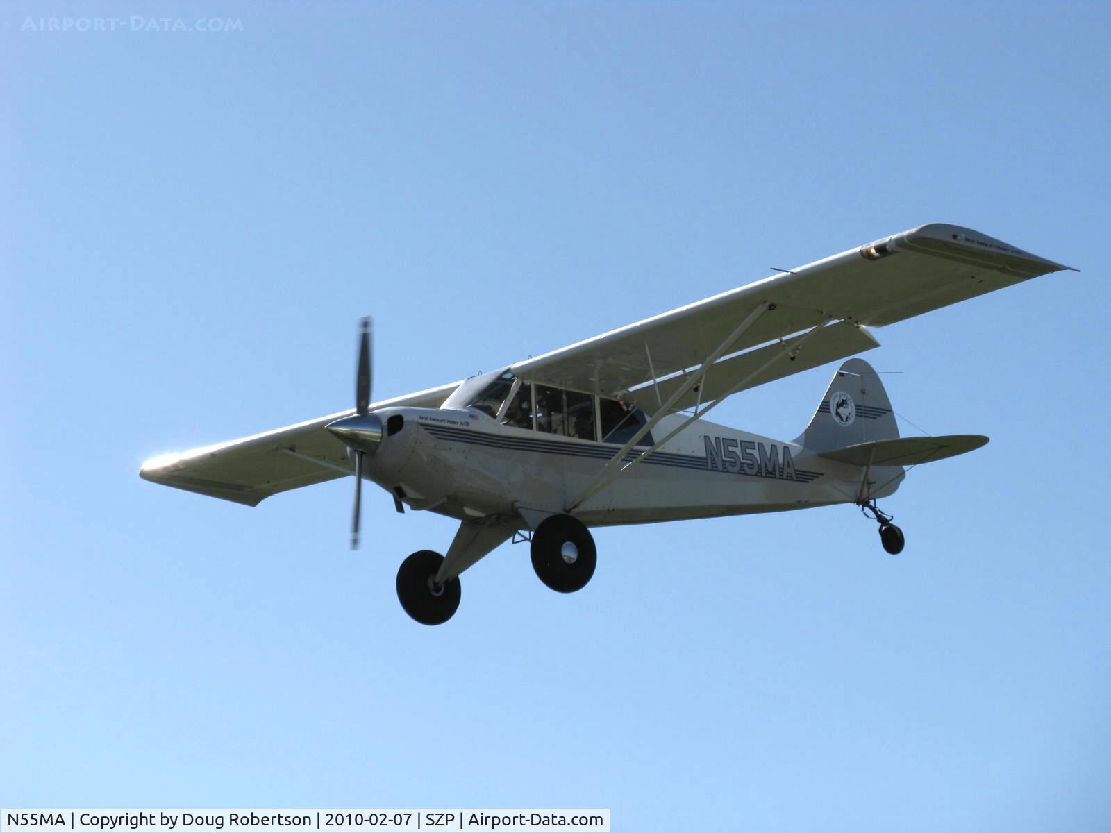 N55MA, 2005 Aviat A-1B Husky C/N 2316, 2005 Aviat A-1B HUSKY, Lycoming O-360 180 Hp, on final Rwy 04