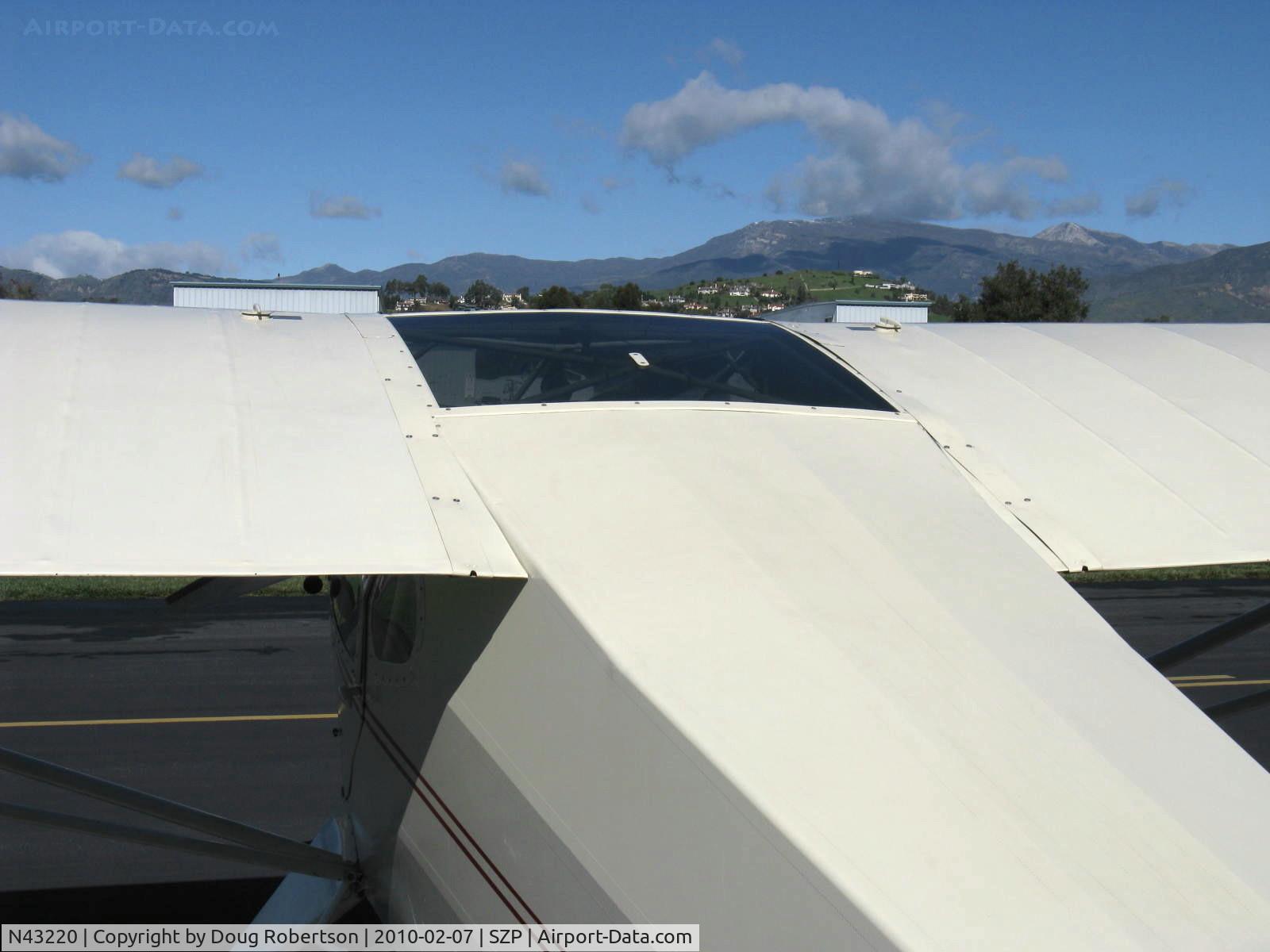 N43220, 1946 Taylorcraft BC12-D C/N 6879, 1946 Taylorcraft BC-12D TRAVELER, Continental A&C65 65 Hp, clear overhaed panel mod