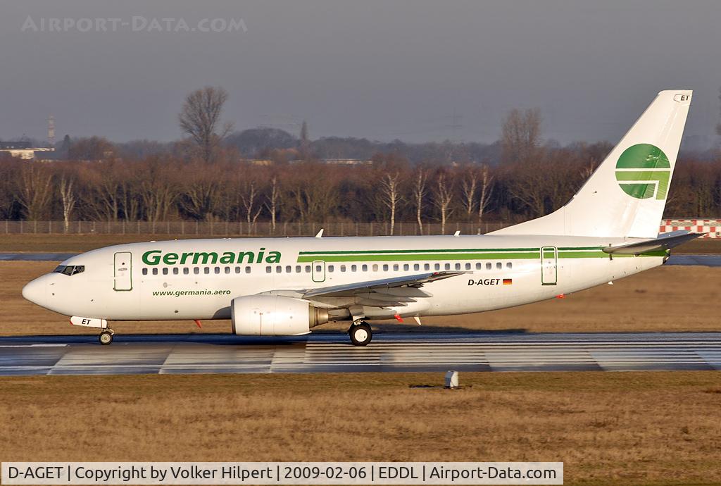 D-AGET, 1998 Boeing 737-75B C/N 28109, in old colours