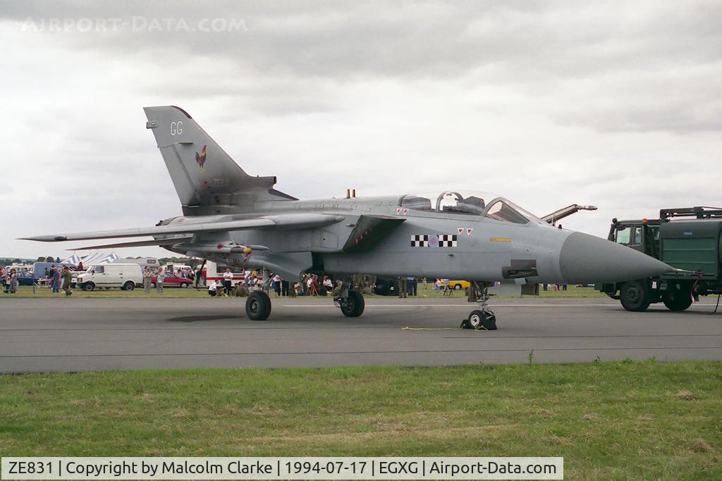 ZE831, 1988 Panavia Tornado F.3 C/N AS075/719/3328, Panavia Tornado F3 from RAF No 43 Sqn, Leuchars and seen at the 1994 SSAFA Air Display.