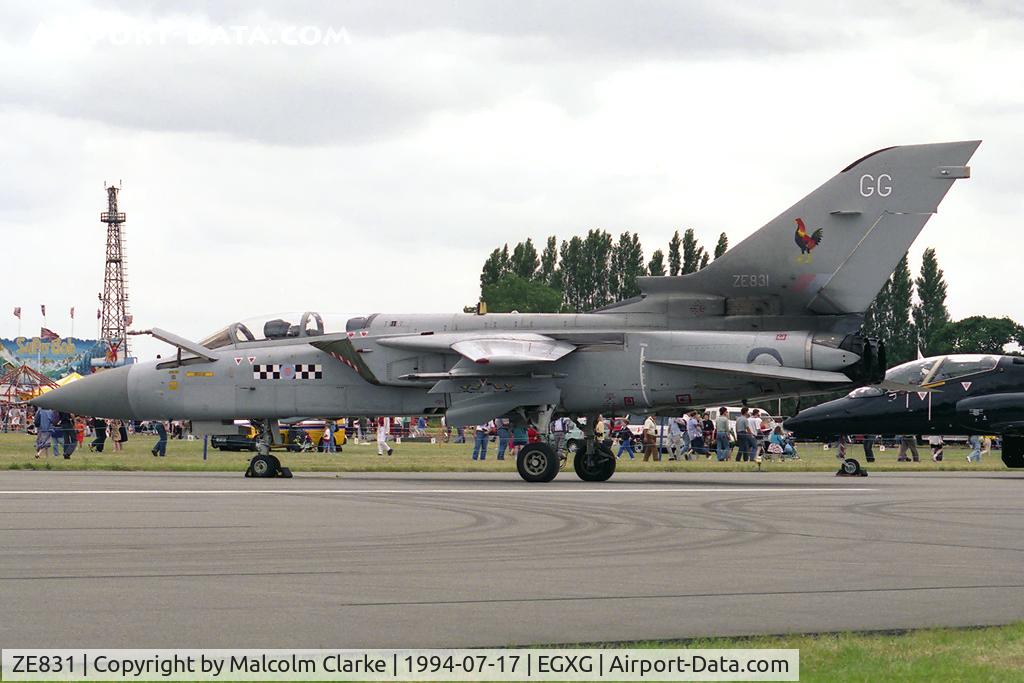 ZE831, 1988 Panavia Tornado F.3 C/N AS075/719/3328, Panavia Tornado F3 from RAF No 43 Sqn, Leuchars and seen at the 1994 SSAFA Air Display.