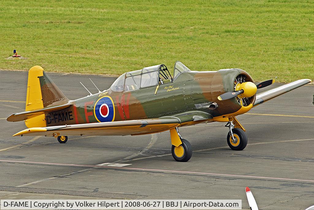 D-FAME, 1952 Canadian Car & Foundry T-6 Harvard Mk.4 C/N CCF4-77, at BBJ