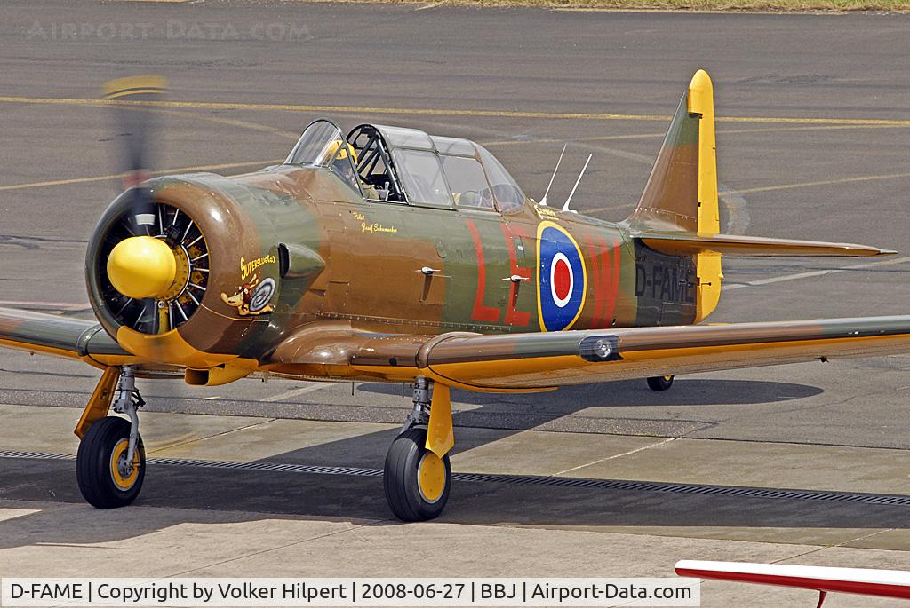 D-FAME, 1952 Canadian Car & Foundry T-6 Harvard Mk.4 C/N CCF4-77, at BBJ