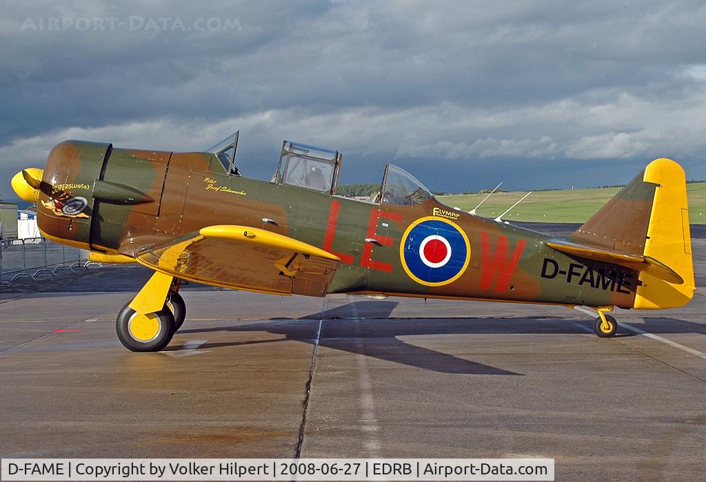 D-FAME, 1952 Canadian Car & Foundry T-6 Harvard Mk.4 C/N CCF4-77, at BBJ