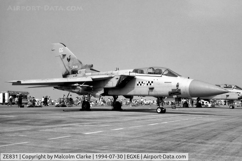 ZE831, 1988 Panavia Tornado F.3 C/N AS075/719/3328, Panavia Tornado F3 from RAF No 25 Sqn, Leeming and seen at RAF Leemings Air Fair 94.