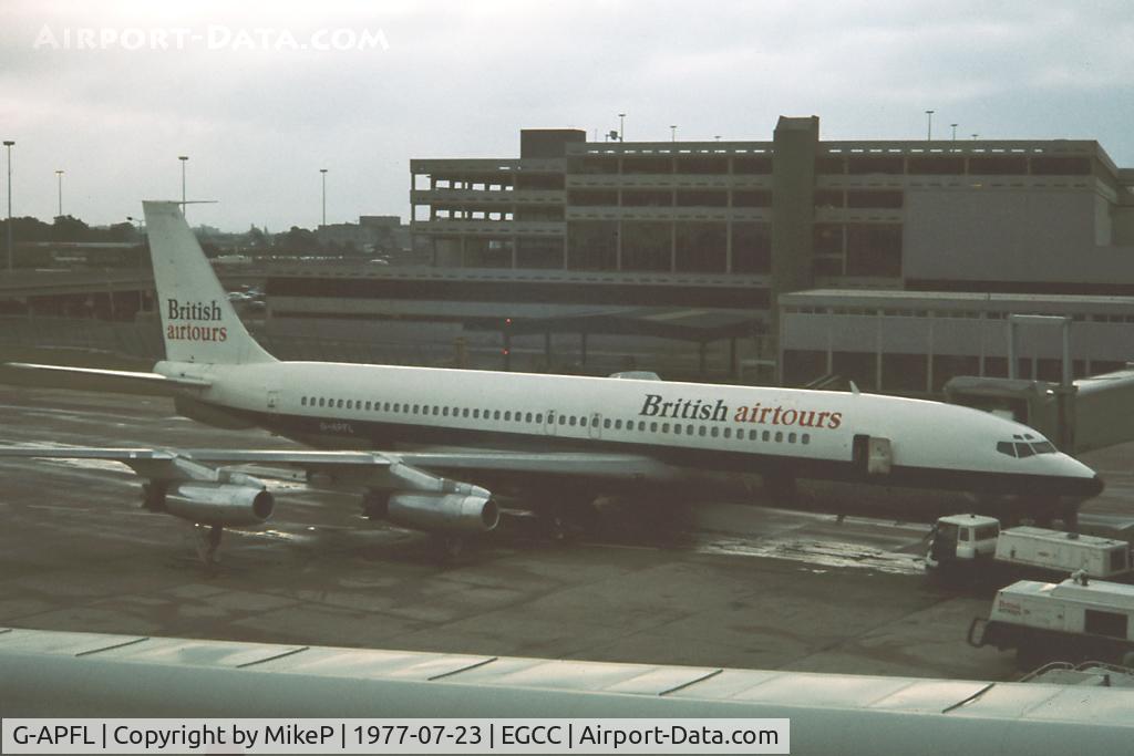 G-APFL, 1960 Boeing 707-436 C/N 17713, Sadly taken on a typically grey Manchester day.