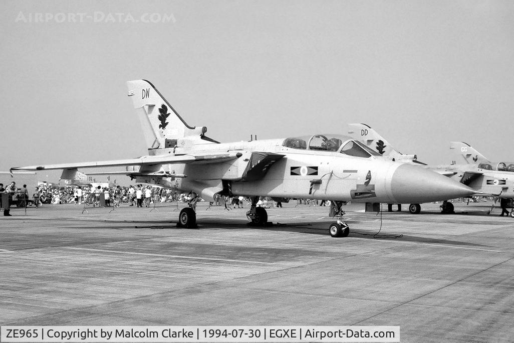ZE965, 1989 Panavia Tornado F.3 C/N 3375, Panavia Tornado F3 at RAF Leeming in 1994.